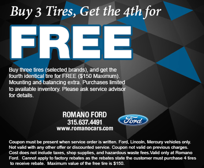 Buy 3 Get the 4th Tire for Free